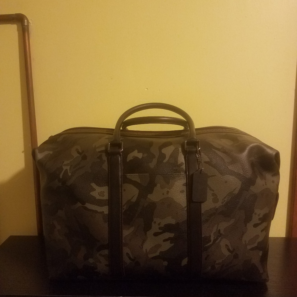 Nwt Coach Men's Trekker Duffel/weekender bag - Picture 6 of 7